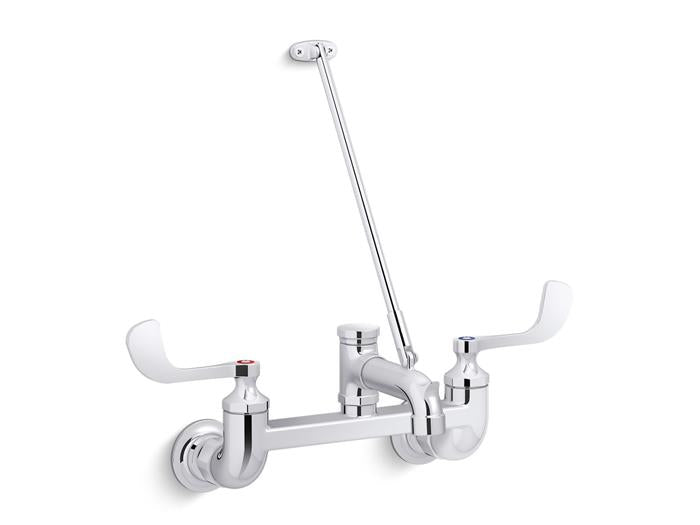 Kohler - Triton Bowe Service Sink Faucet With Wall Bracket - Wristblade Handle