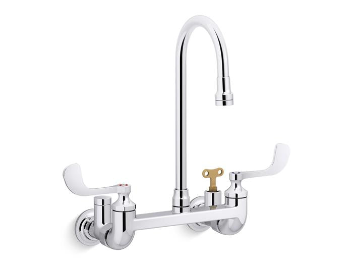 Kohler - Triton Bowe Sink Faucet Gooseneck Spout With Key Stops