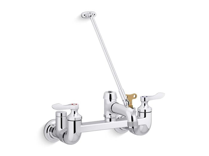 Kohler - Triton Bowe Service Sink Faucet 4-1/16 Inch Vandal-Resistant Metal Wristblade Lever Handles