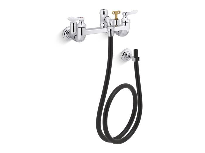 Kohler - Triton Bowe Service Sink Faucet 2-7/16 Inch Vandal-Resistant Metal Lever Handles