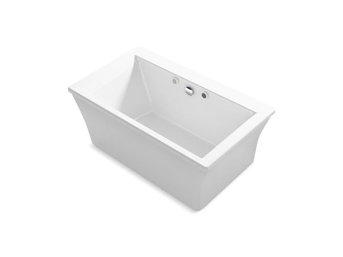 Kohler - Stargaze 60 X 34 Inch Freestanding Heated Bubblemassage Air Bath With Bask Heated Surface And Fluted Shroud