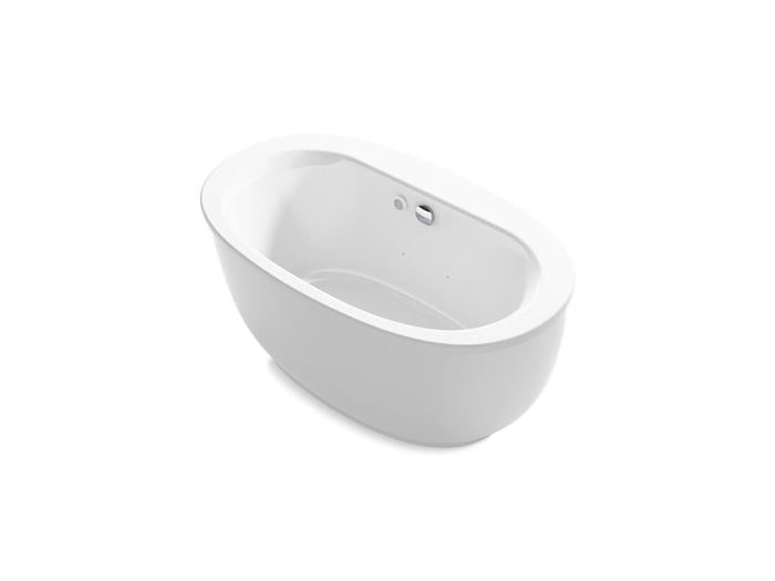 Kohler - Sunstruck 60-1/2 X 34-1/2 Inch Freestanding Heated Bubblemassage Air Bath With Fluted Shroud