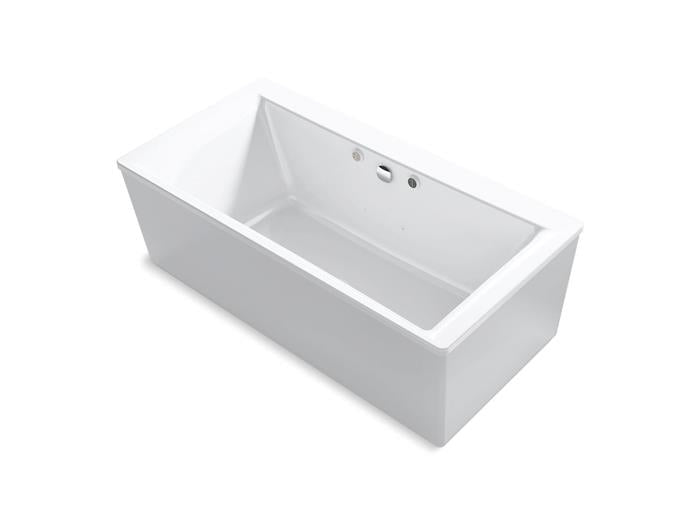 Kohler - Stargaze 72 X 36 Inch Freestanding Heated Bubblemassage Air Bath With Bask Heated Surface And Straight Shroud