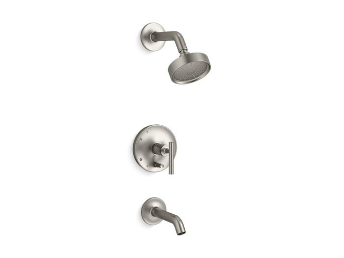 Kohler - Purist Rite-Temp Bath And Shower Trim Kit With Push-Button Diverter And Lever Handle, 1.75 Gpm