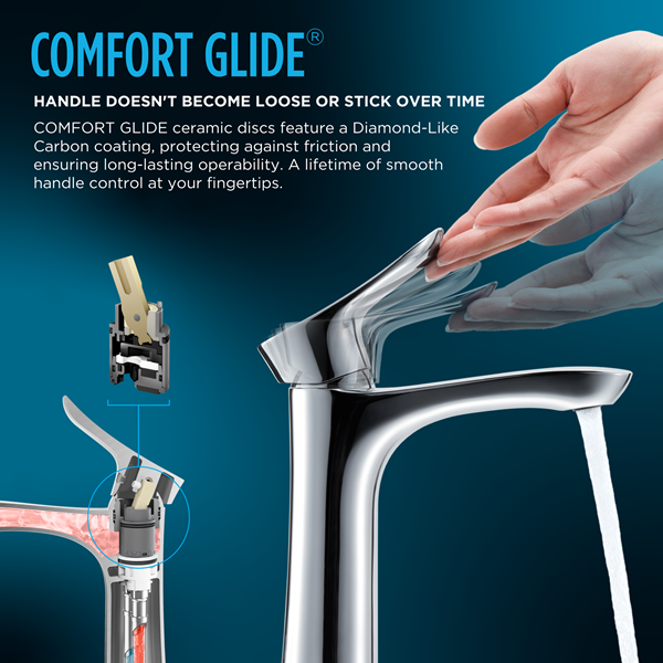 Toto - GO 1.2 Gpm Wall-Mount Single-Handle L Bathroom Faucet With Comfort Glide Technology