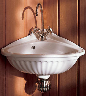 Herbeau - Carline Vitreous China Corner Sink