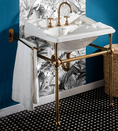 Herbeau - Empire/Art Deco Metal Washstand Only