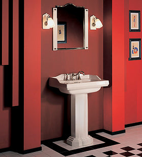 Herbeau - Monarque Washbasin Only in Plain White, 2 Hole