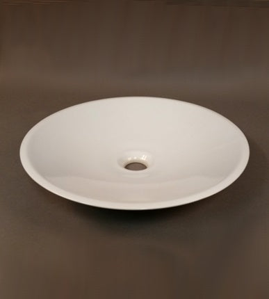 Herbeau - Cupole Porcelain Round Contertop Lavatory Bowl in White