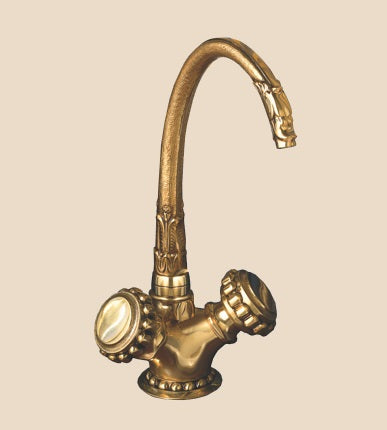 Herbeau - Pompadour Single-Hole Lavatory Set with 1 1/4 pop-up drain assembly
