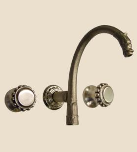 Herbeau - Pompadour Wall Mounted 3-Hole Set without Waste