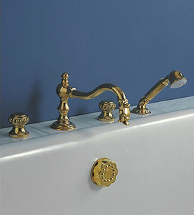 Herbeau - Pompadour 3-Hole Deck Mounted Roman Tub Set (Hand Shower Not Included)