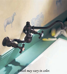 Herbeau - Royale Wall Mounted 2-Hole Kitchen Mixer