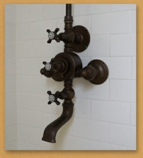 Herbeau - Royale Exposed Thermostatic Tub & Shower Set