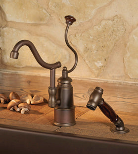 Herbeau - De Dion Single Lever Mixer with Ceramic Disc Cartridge and Handspray