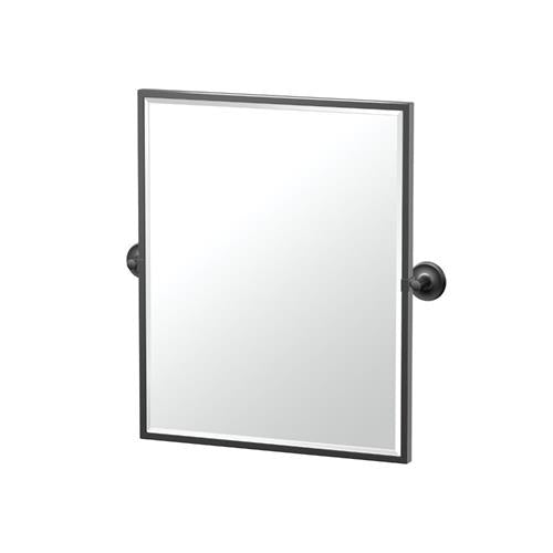 Gatco - Designer II 25 Inch H Framed Rectangle Mirror Matte Black