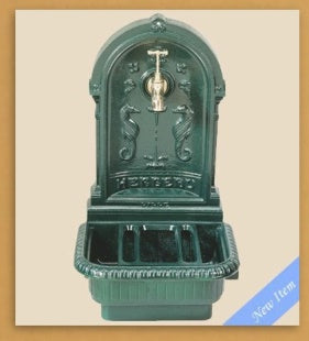 Herbeau - Sea Horses Cast Iron Garden Fountain