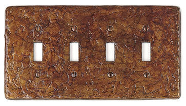 Soko By Jaye - Accents Toggle Style Quadruple Wall Plate Cover 6-1/2w x 4-1/2h