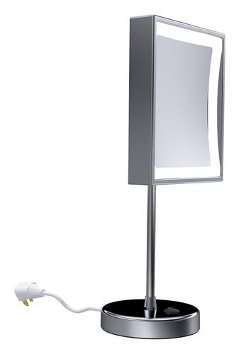 Baci by Remcraft - Senior rectangular modern table mirror 5X