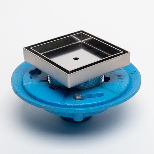 Trim By Design - 2 Inch Nh Floor Drain W/5 Inch Square Top