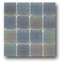 Ceramic Tile Trends - Pearl Iridescent .5/8 Inch X .5/8 Inch each - Mesh Mounted