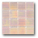 Ceramic Tile Trends - Pearl Iridescent .5/8 Inch X .5/8 Inch each - Mesh Mounted