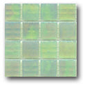 Ceramic Tile Trends - Pearl Iridescent .5/8 Inch X .5/8 Inch each - Mesh Mounted