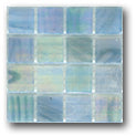 Ceramic Tile Trends - Pearl Iridescent .5/8 Inch X .5/8 Inch each - Mesh Mounted