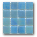 Ceramic Tile Trends - Pearl Iridescent .5/8 Inch X .5/8 Inch each - Mesh Mounted