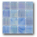 Ceramic Tile Trends - Pearl Iridescent .5/8 Inch X .5/8 Inch each - Mesh Mounted