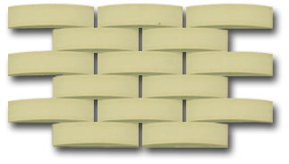 Ceramic Tile Trends - Fiddle Sticks in Relief / Butter Cream