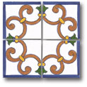 Ceramic Tile Trends - Acapulco Beach Field Pool Tile (set of 4) 3 X 3 Inch each