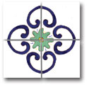 Ceramic Tile Trends - South Beach Filed - Pool Tile (set of 4) 3 X 3 Inch each
