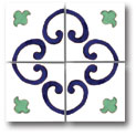 Ceramic Tile Trends - South Beach Filed - Pool Tile (set of 4) 3 X 3 Inch each