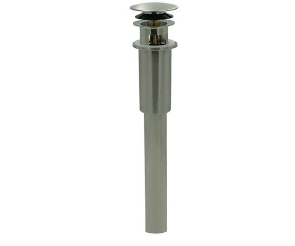 Mountain Plumbing - Dome Style Round Lavatory Drain - with Overflow & EZ-CLICK™ Soft Touch Dome