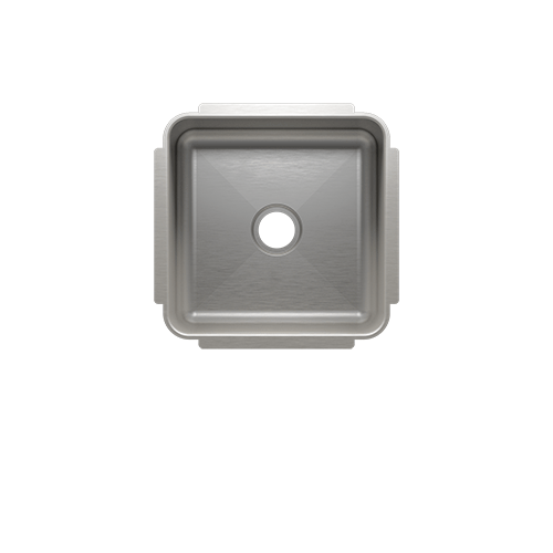 Julien - Classic bar sink undermount 2 inch drain, single 12X12X7