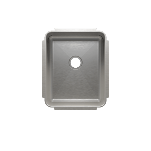 Julien - Classic bar sink undermount 2 inch drain, single 12X15X7