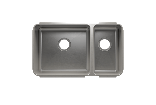 Julien - Classic sink undermount, double L18X16X10 R9X16X8