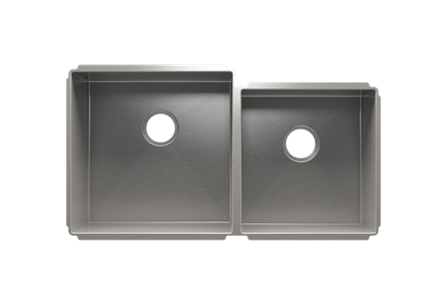 Julien - J7 sink undermount, double L18X18X10 R15X16X8