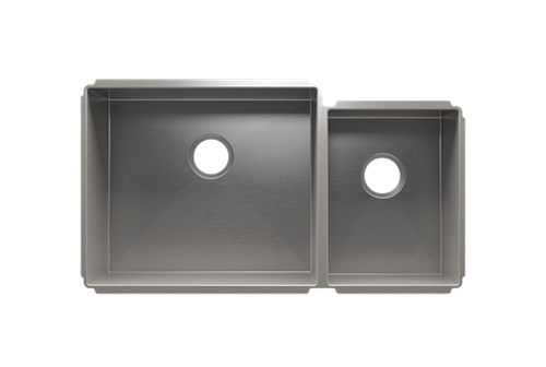 Julien - J7 sink undermount, double L21X18X10 R12X16X8