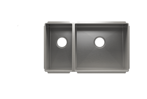 Julien - J7 sink undermount, double L9X16X8 R18X16X10