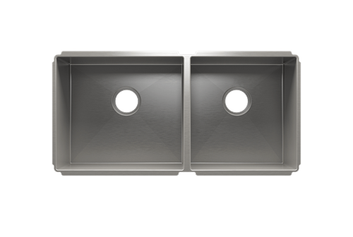 Julien - J7 sink undermount, double L18X16X10 R15X16X8