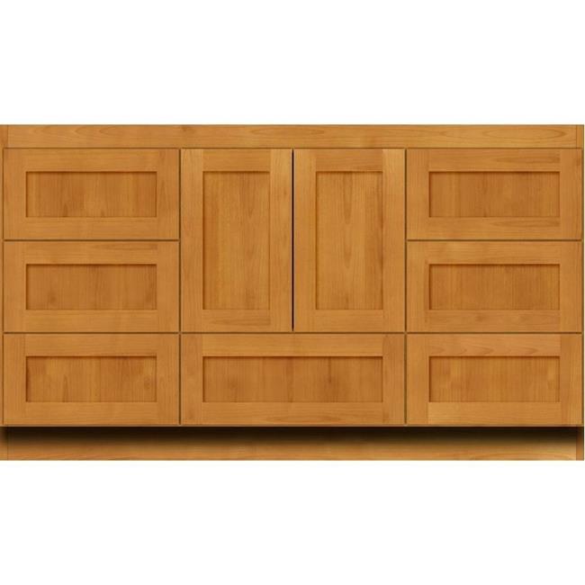 Simplicity by Strasser - 60 X 18 X 34.5 Legacy Vanity Shaker Door For Single Basin