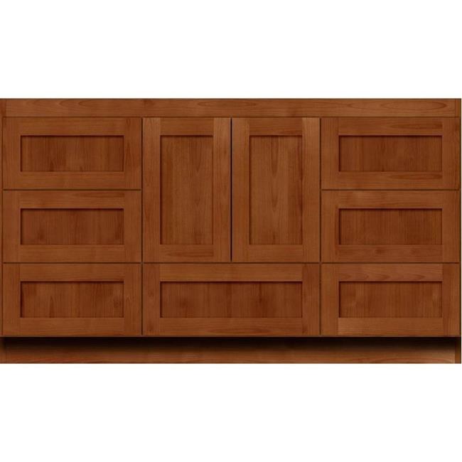 Simplicity by Strasser - 60 X 18 X 34.5 Legacy Vanity Shaker Door For Single Basin