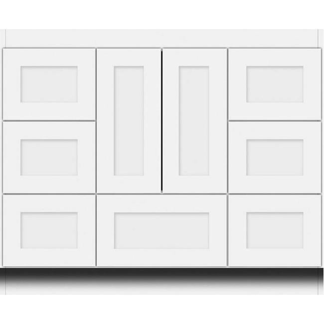 Simplicity by Strasser - 42 X 18 X 34.5 Legacy Vanity Shaker Door For Single Basin