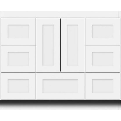 Simplicity by Strasser - 42 X 18 X 34.5 Legacy Vanity Shaker Door For Single Basin