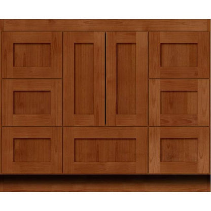 Simplicity by Strasser - 42 X 18 X 34.5 Legacy Vanity Shaker Door For Single Basin
