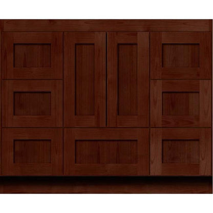 Simplicity by Strasser - 42 X 18 X 34.5 Legacy Vanity Shaker Door For Single Basin