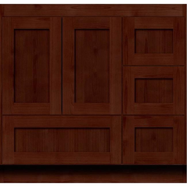 Simplicity by Strasser - 36 X 18 X 34.5 Legacy Vanity Shaker Door Right Hand Drawers