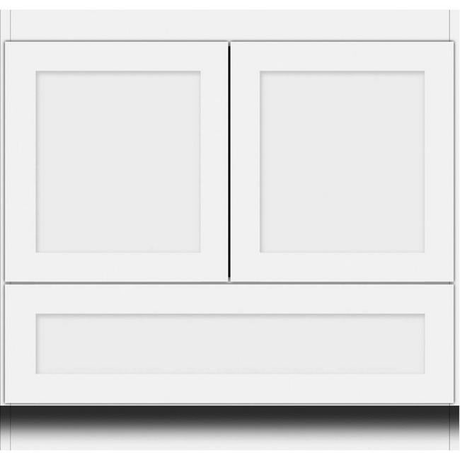 Simplicity by Strasser - 36 X 18 X 34.5 Legacy Vanity Shaker Door No Side Drawers